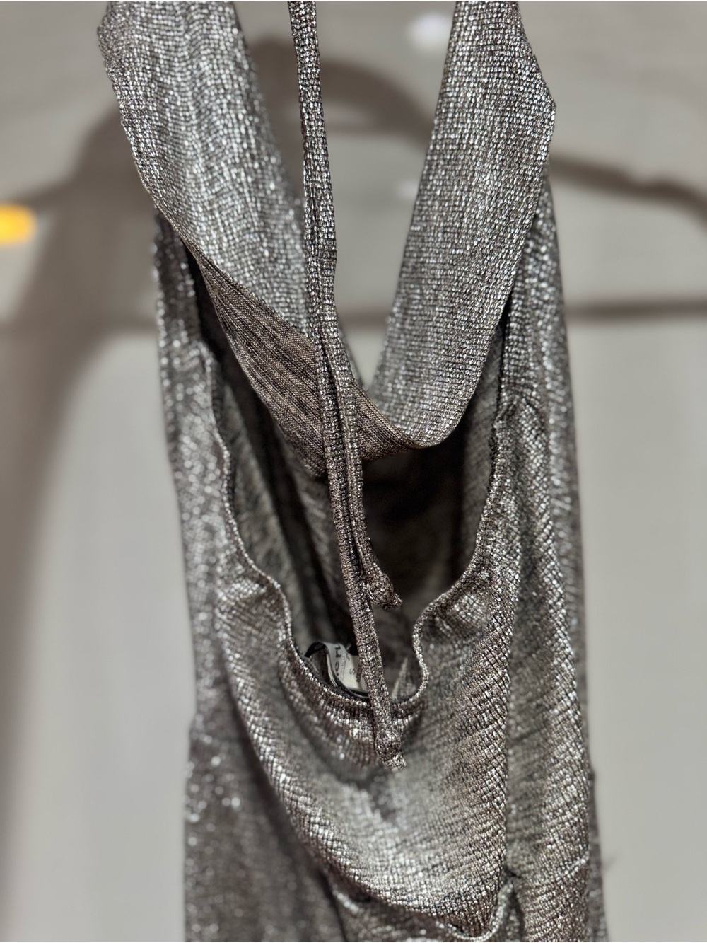 Charlotte Russe Silver One-Shoulder Metallic Dress - Picture 4 of 5